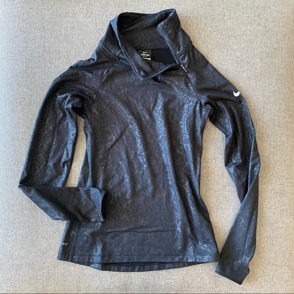 Nike Dri Fit Half Zip Fleece Lined Jacket - Picture 1 of 6